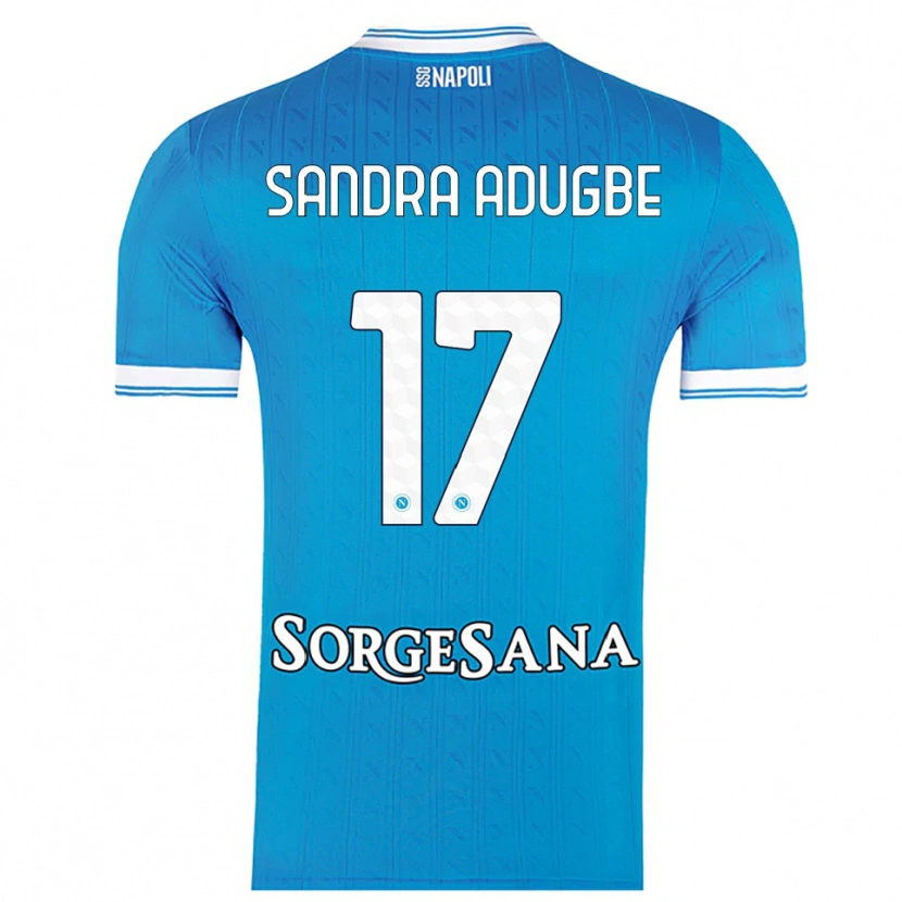 Danxen Dětské Olamide Sandra Adugbe #17 Nebesky Modrá Bílá Domů Hráčské Dresy 2025/26 Dres