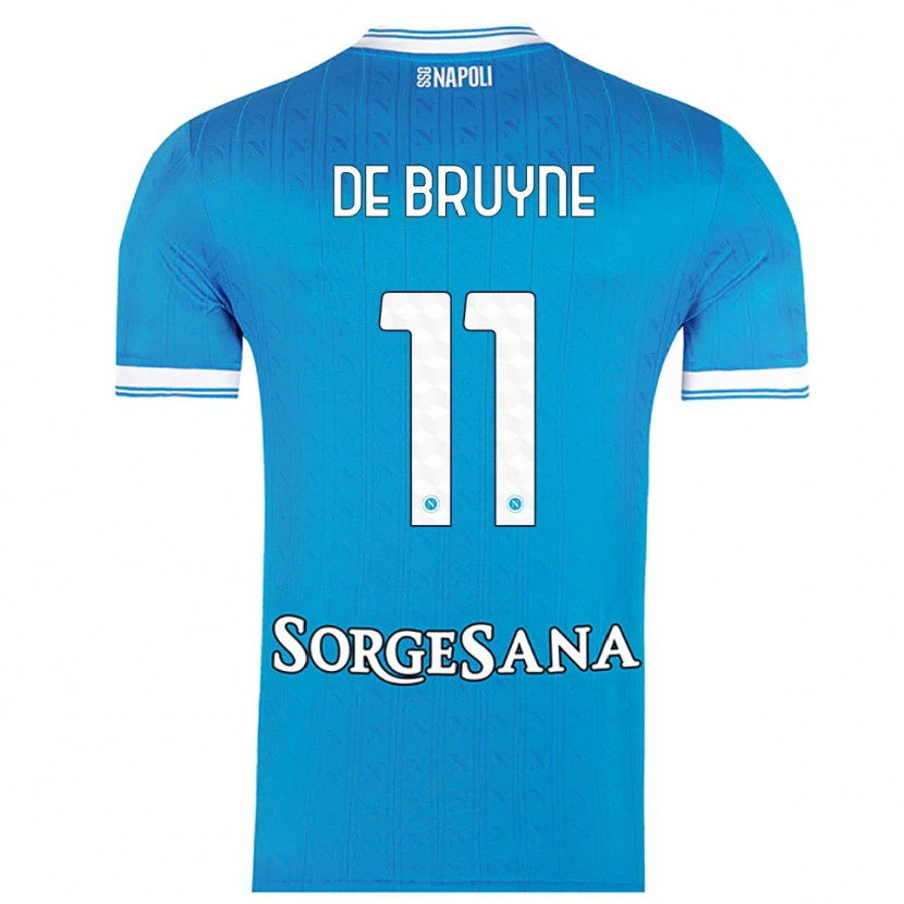 Danxen Dětské Kevin De Bruyne #11 Nebesky Modrá Bílá Domů Hráčské Dresy 2025/26 Dres