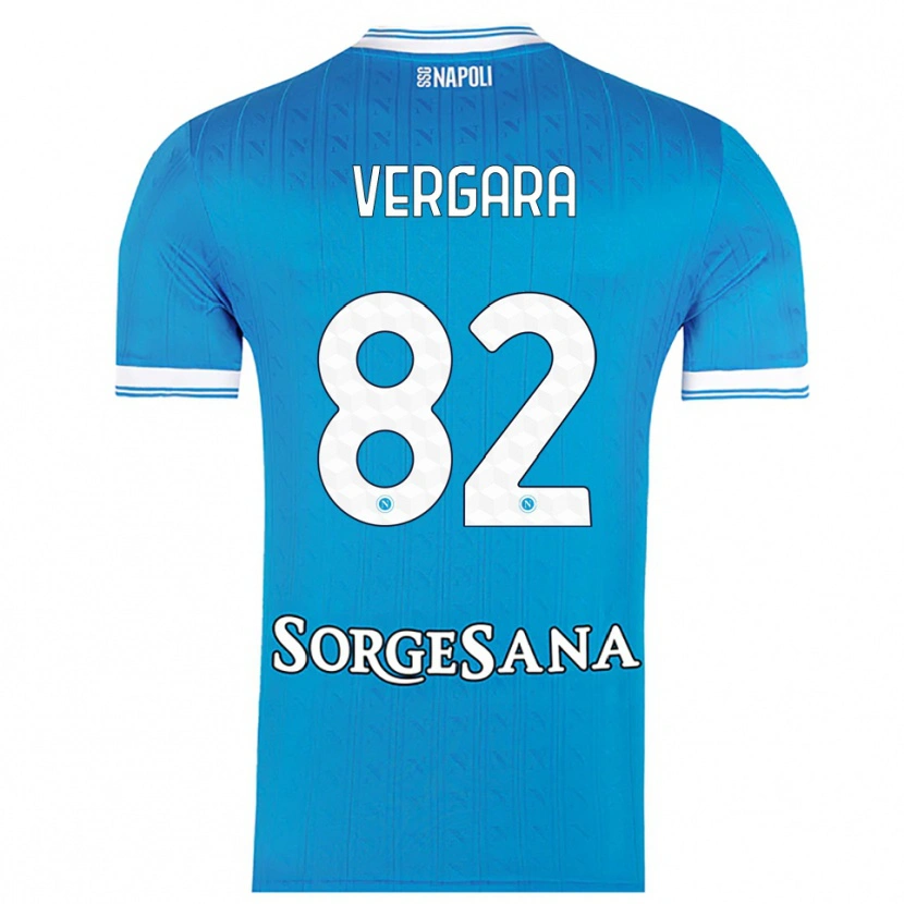 Danxen Dětské Antonio Vergara #82 Nebesky Modrá Bílá Domů Hráčské Dresy 2025/26 Dres
