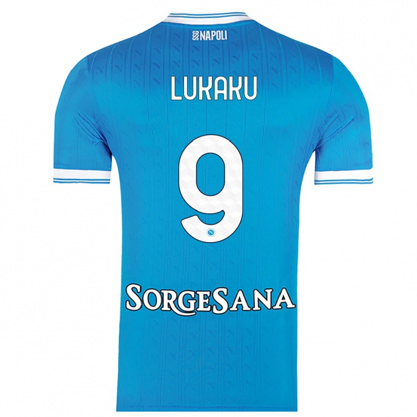 Danxen Dětské Romelu Lukaku #9 Nebesky Modrá Bílá Domů Hráčské Dresy 2025/26 Dres