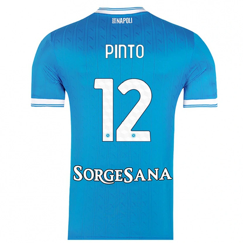 Danxen Dětské Ciro Pinto #12 Nebesky Modrá Bílá Domů Hráčské Dresy 2025/26 Dres