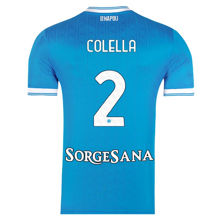 Danxen Dětské Raffaele Colella #2 Nebesky Modrá Bílá Domů Hráčské Dresy 2025/26 Dres