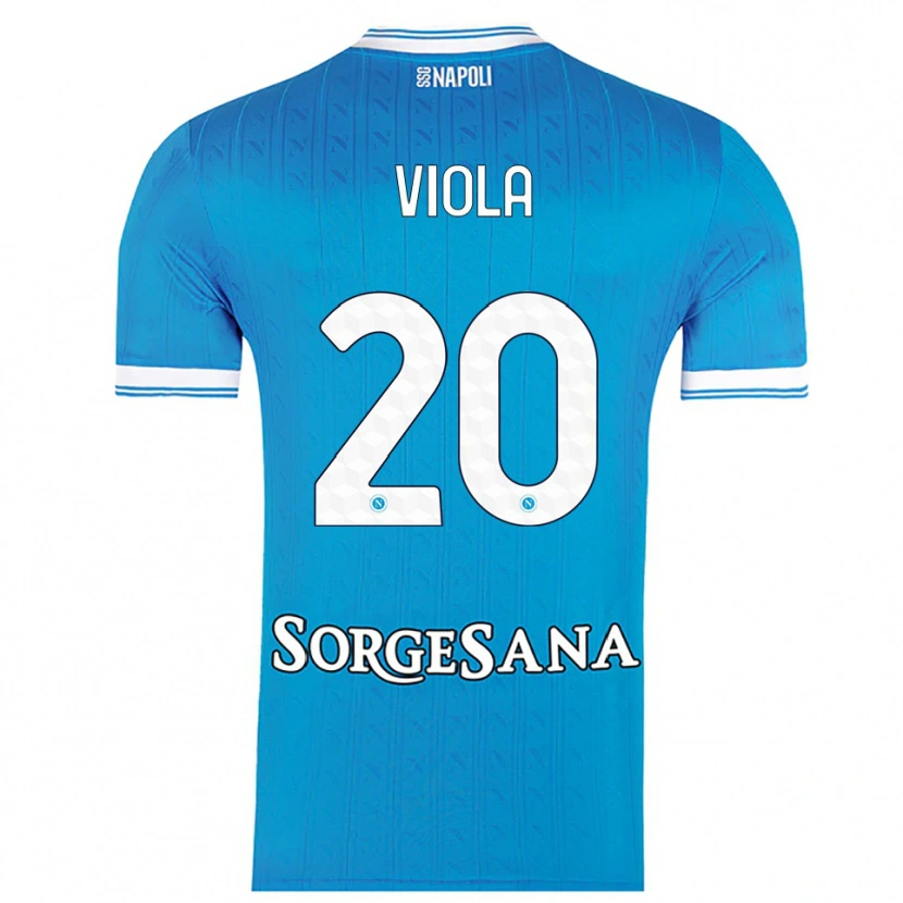 Danxen Dětské Nicola Viola #20 Nebesky Modrá Bílá Domů Hráčské Dresy 2025/26 Dres