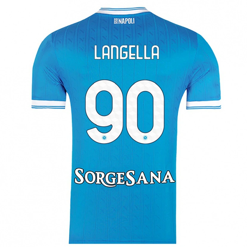 Danxen Dětské Gabriella Langella #90 Nebesky Modrá Bílá Domů Hráčské Dresy 2025/26 Dres