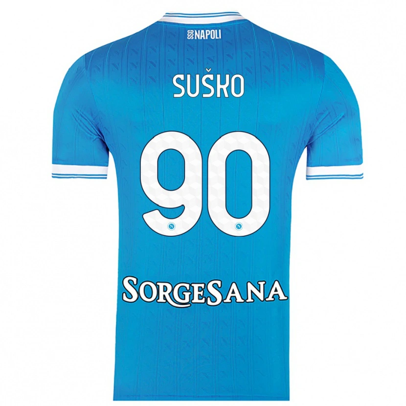 Danxen Dětské Daniel Suško #90 Nebesky Modrá Bílá Domů Hráčské Dresy 2025/26 Dres