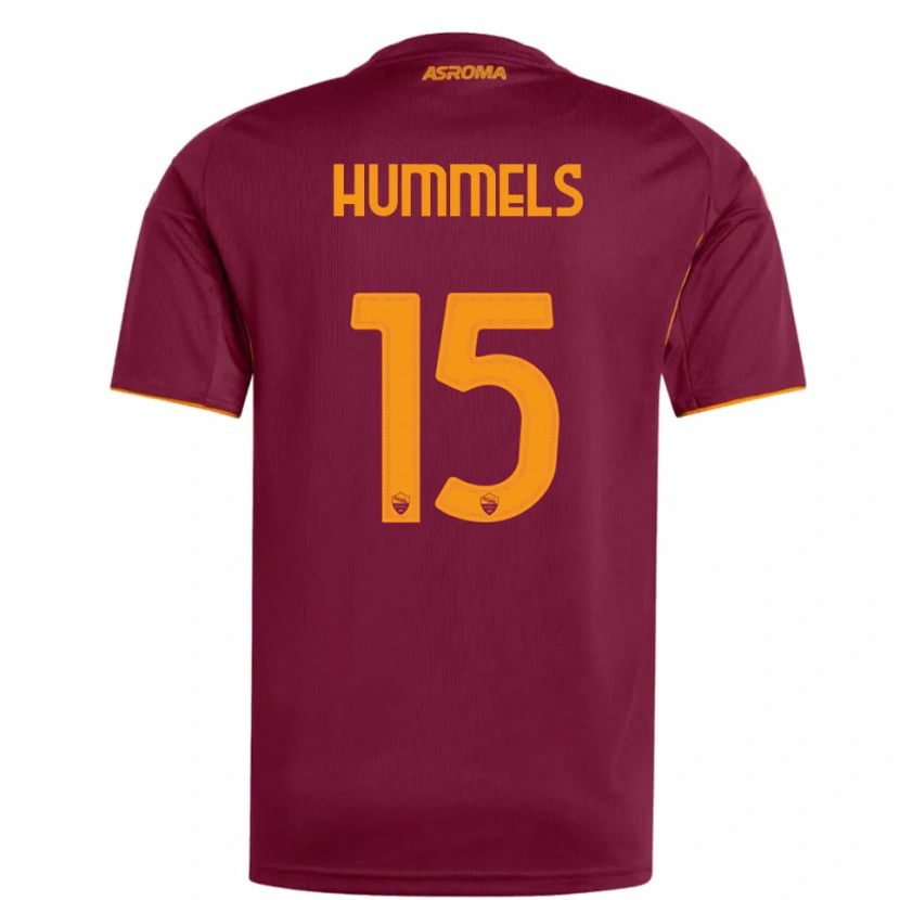 Danxen Dětské Mats Hummels #15 Burgundská Oranžová Domů Hráčské Dresy 2025/26 Dres