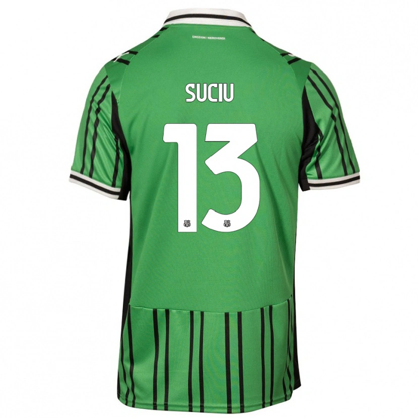 Danxen Dětské Tudor Suciu #13 Zelená Černá Domů Hráčské Dresy 2025/26 Dres