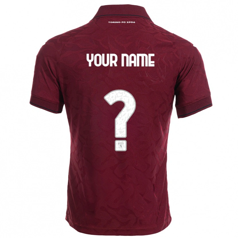 Danxen Dětské Tvé Jméno #0 Burgundská Bílá Domů Hráčské Dresy 2025/26 Dres