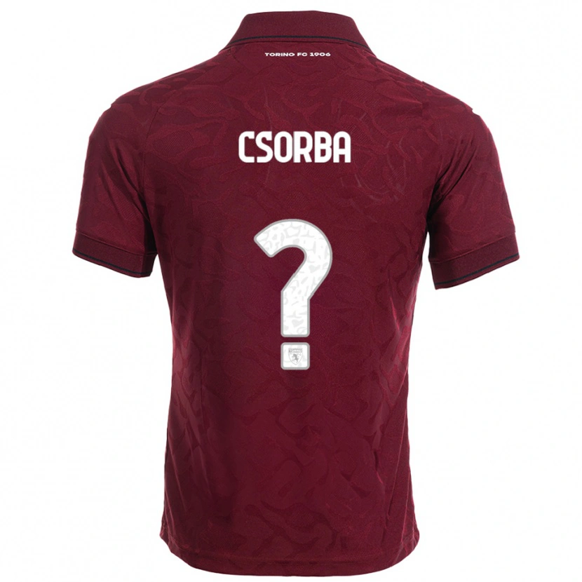 Danxen Dětské Noel Csorba #0 Burgundská Bílá Domů Hráčské Dresy 2025/26 Dres