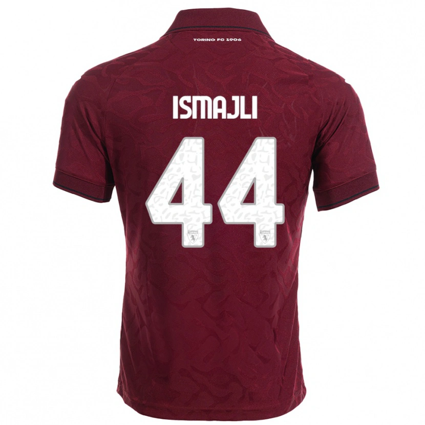 Danxen Dětské Ardian Ismajli #44 Burgundská Bílá Domů Hráčské Dresy 2025/26 Dres