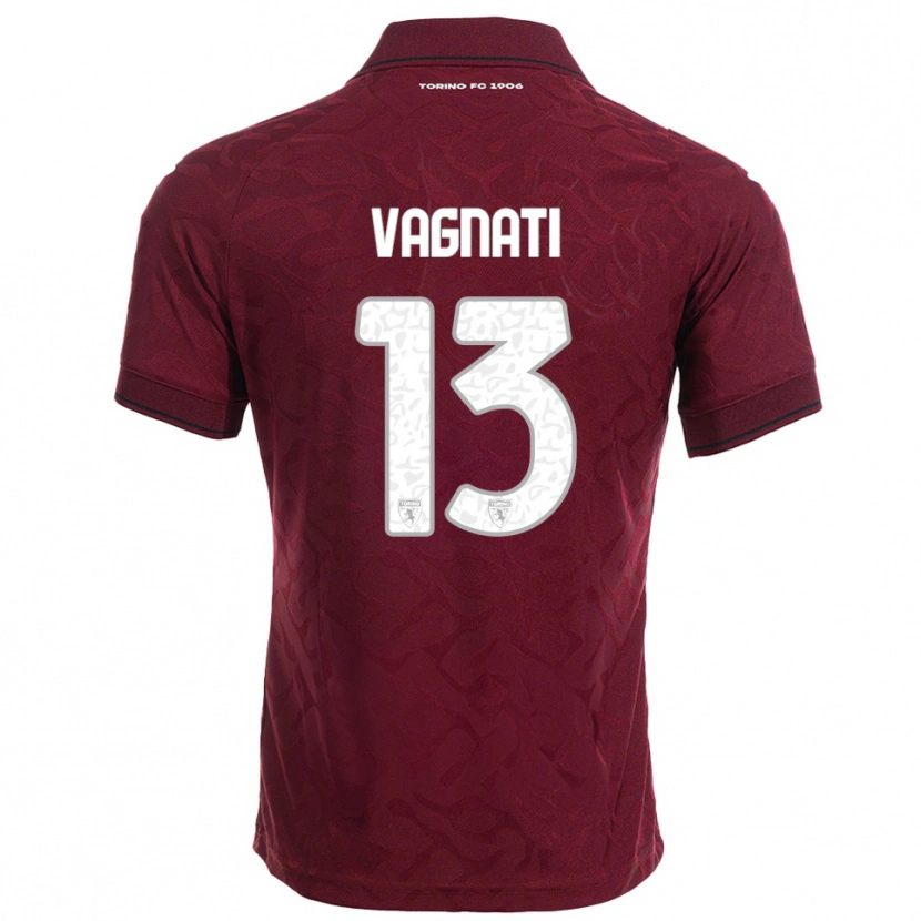 Danxen Dětské Manuel Vagnati #13 Burgundská Bílá Domů Hráčské Dresy 2025/26 Dres