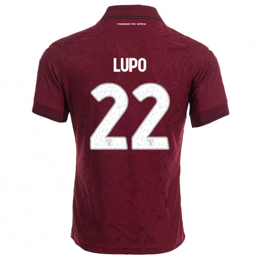 Danxen Dětské Enrica Lupo #22 Burgundská Bílá Domů Hráčské Dresy 2025/26 Dres