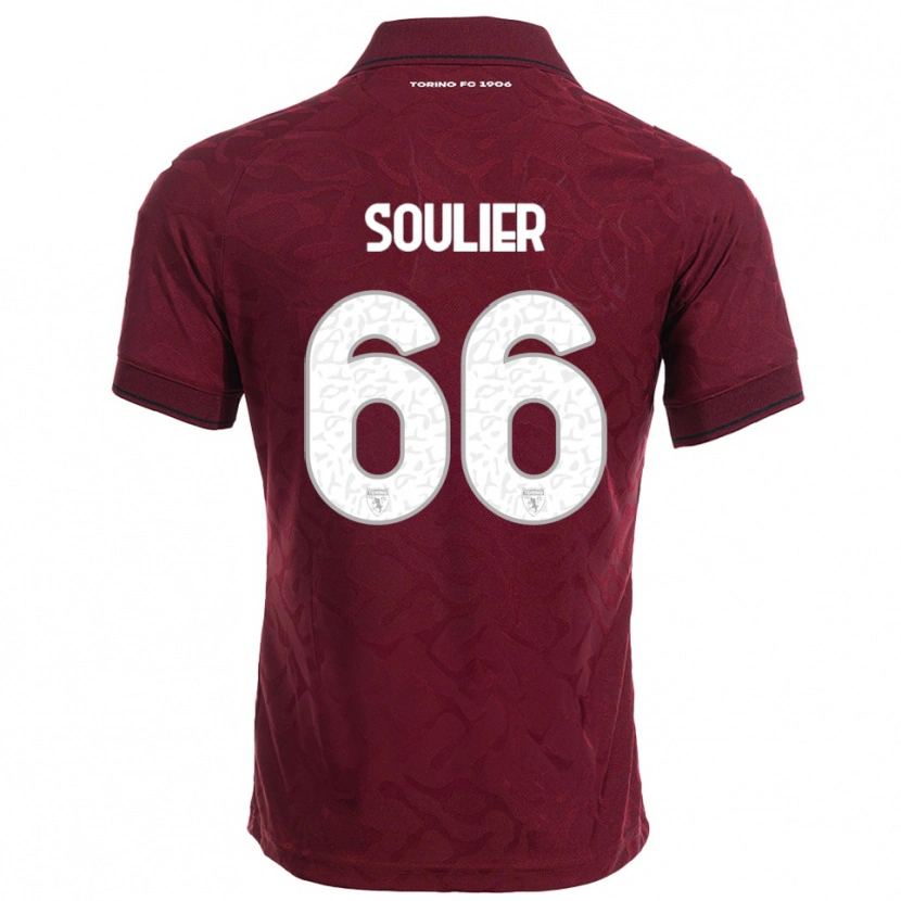 Danxen Dětské Evan Soulier #66 Burgundská Bílá Domů Hráčské Dresy 2025/26 Dres