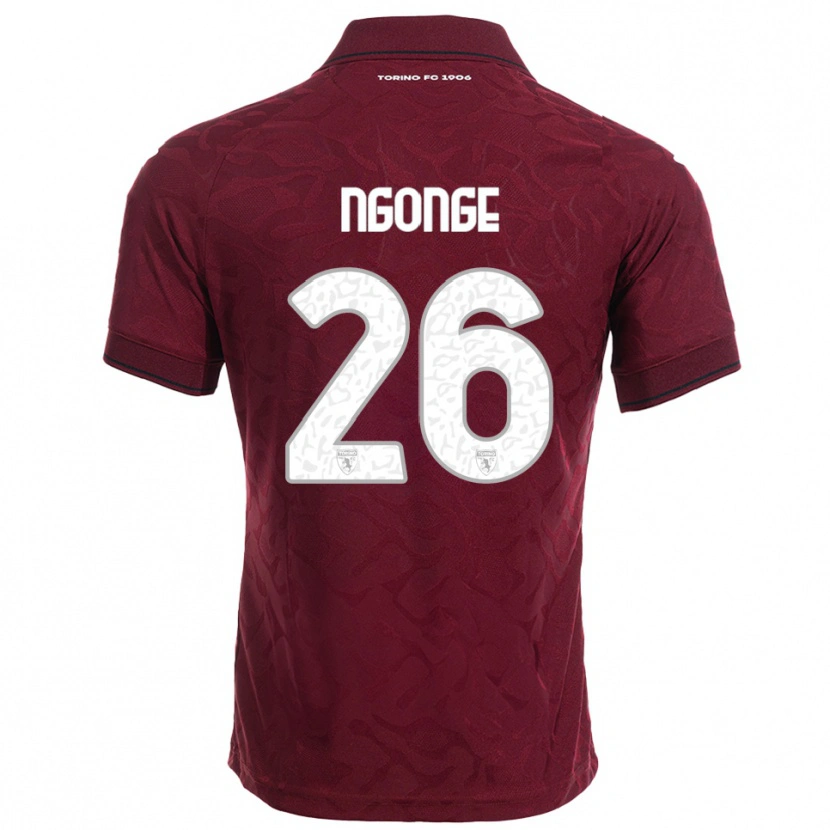 Danxen Dětské Cyril Ngonge #26 Burgundská Bílá Domů Hráčské Dresy 2025/26 Dres