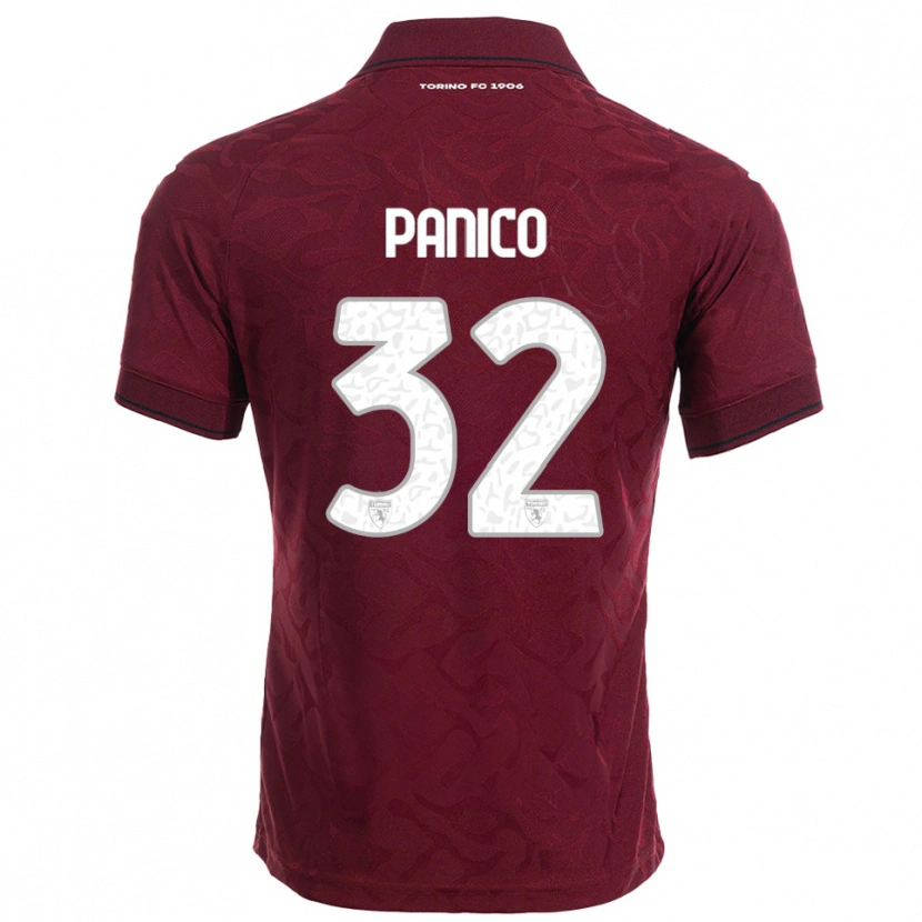 Danxen Dětské Patrizia Panico #32 Burgundská Bílá Domů Hráčské Dresy 2025/26 Dres