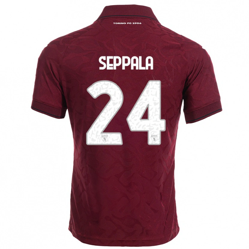 Danxen Dětské Rosa Lappi-Seppälä #24 Burgundská Bílá Domů Hráčské Dresy 2025/26 Dres