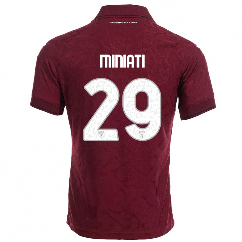 Danxen Dětské Elisa Miniati #29 Burgundská Bílá Domů Hráčské Dresy 2025/26 Dres