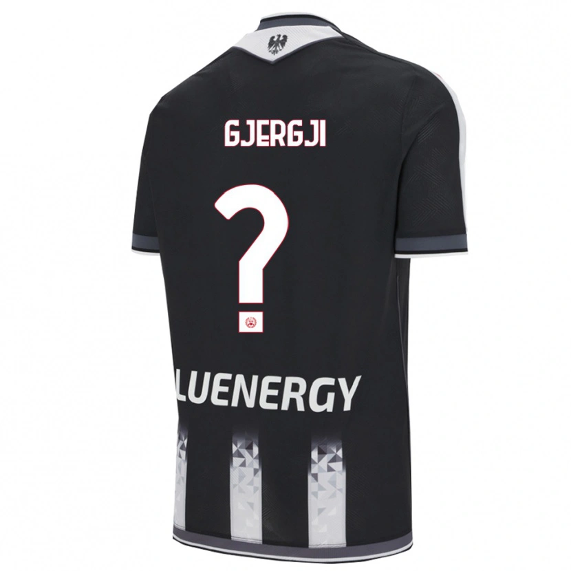 Danxen Dětské Alessio Gjergji #0 Černá Bílá Domů Hráčské Dresy 2025/26 Dres