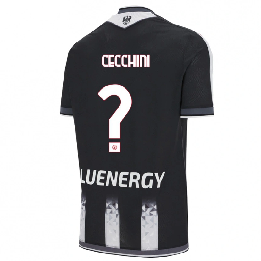 Danxen Dětské Giorgio Cecchini #0 Černá Bílá Domů Hráčské Dresy 2025/26 Dres