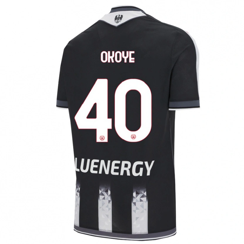 Danxen Dětské Maduka Okoye #40 Černá Bílá Domů Hráčské Dresy 2025/26 Dres