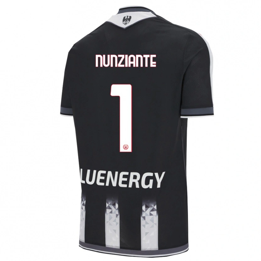 Danxen Dětské Alessandro Nunziante #1 Černá Bílá Domů Hráčské Dresy 2025/26 Dres