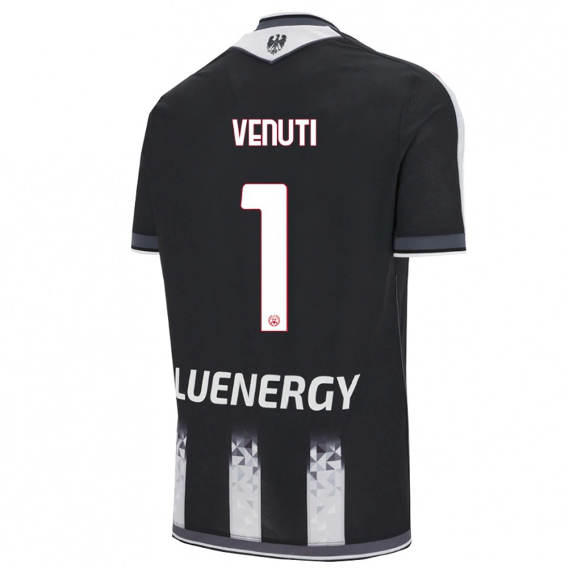 Danxen Dětské Gioele Venuti #1 Černá Bílá Domů Hráčské Dresy 2025/26 Dres