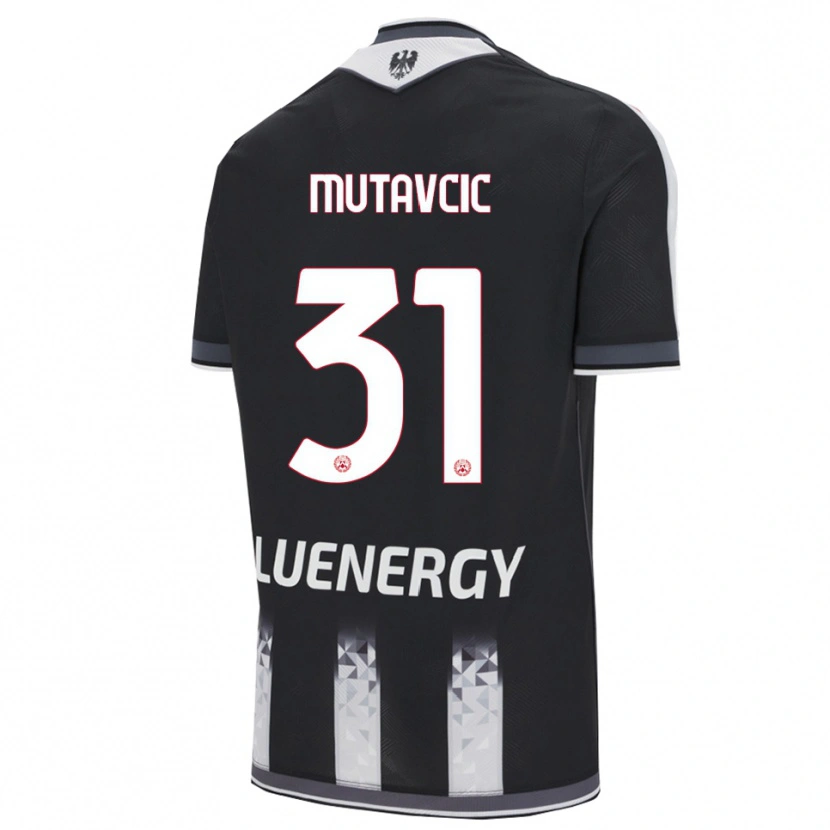 Danxen Dětské Jan Mutavcic #31 Černá Bílá Domů Hráčské Dresy 2025/26 Dres