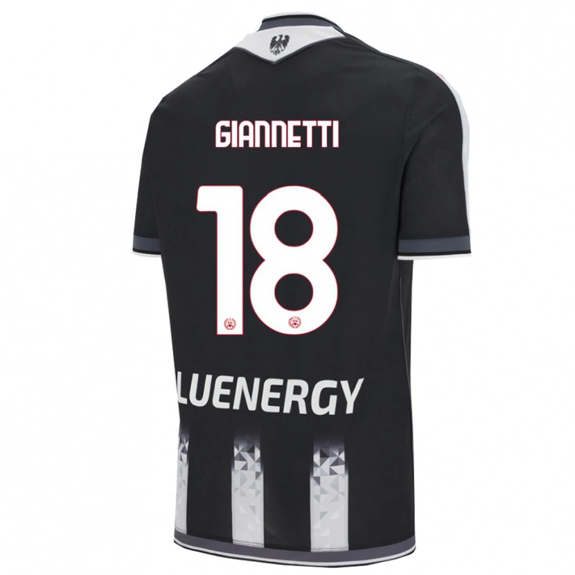 Danxen Dětské Lautaro Giannetti #18 Černá Bílá Domů Hráčské Dresy 2025/26 Dres