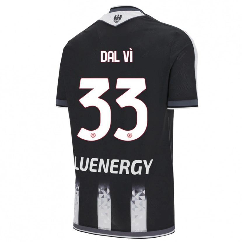 Danxen Dětské Matteo Dal Vì #33 Černá Bílá Domů Hráčské Dresy 2025/26 Dres