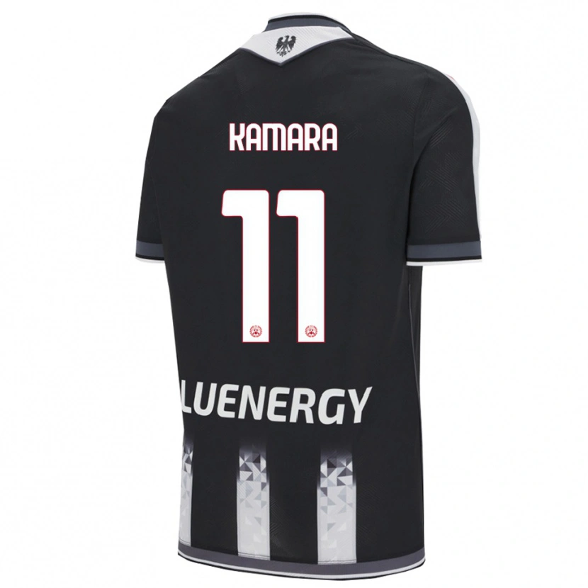 Danxen Dětské Hassane Kamara #11 Černá Bílá Domů Hráčské Dresy 2025/26 Dres