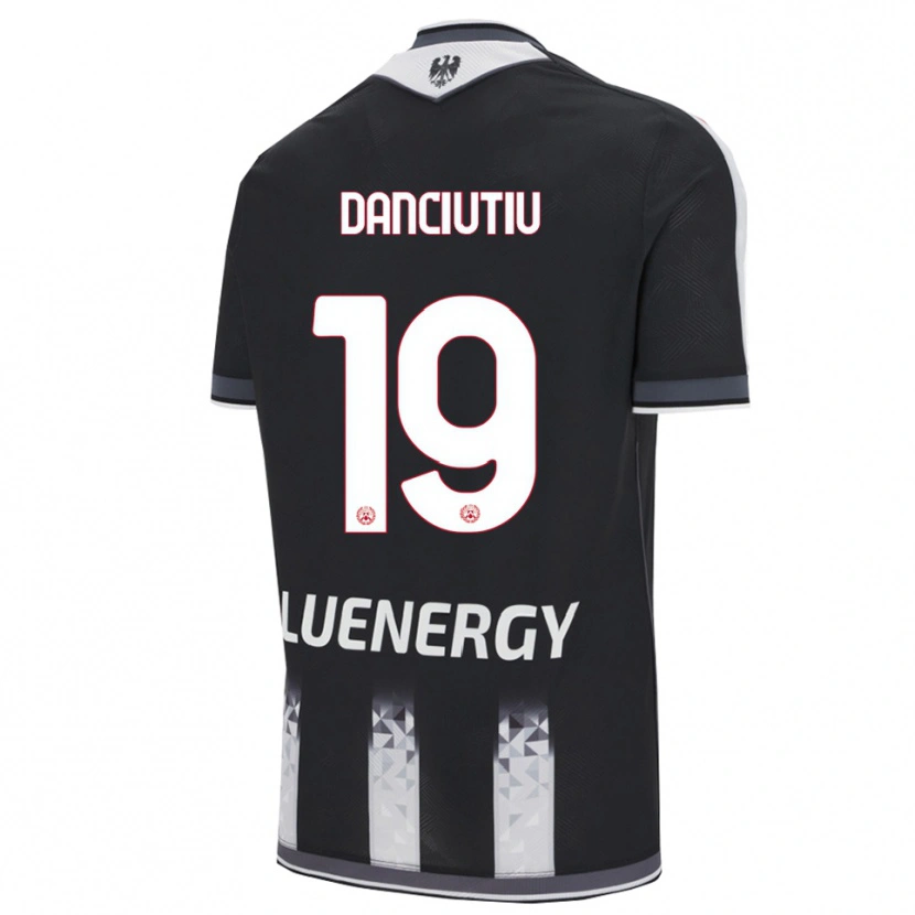 Danxen Dětské Vlad Danciuțiu #19 Černá Bílá Domů Hráčské Dresy 2025/26 Dres