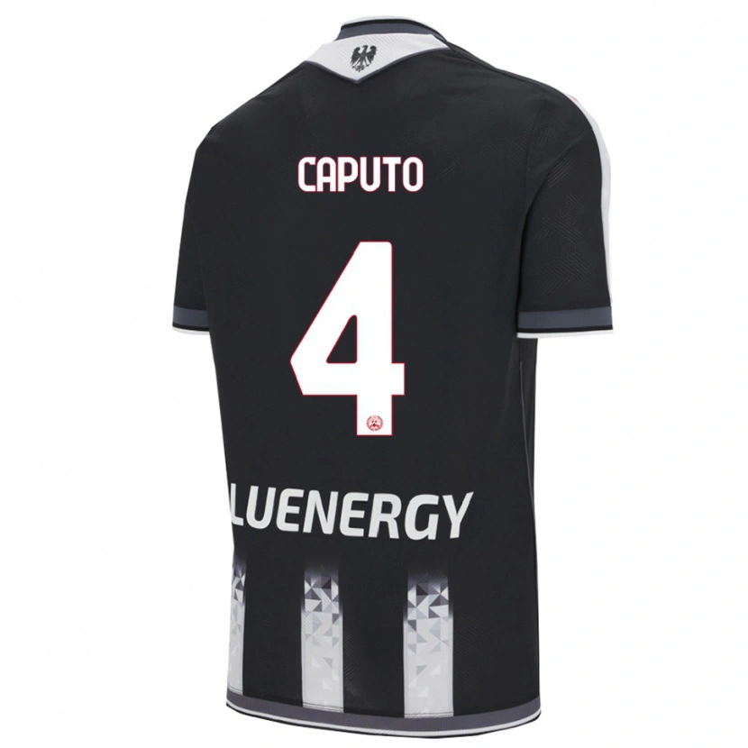 Danxen Dětské Luigi Caputo #4 Černá Bílá Domů Hráčské Dresy 2025/26 Dres