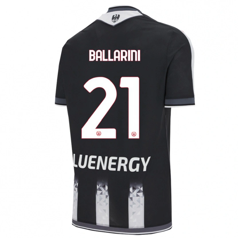 Danxen Dětské Marco Ballarini #21 Černá Bílá Domů Hráčské Dresy 2025/26 Dres