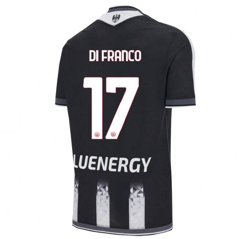Danxen Dětské Giovanni Di Franco #17 Černá Bílá Domů Hráčské Dresy 2025/26 Dres