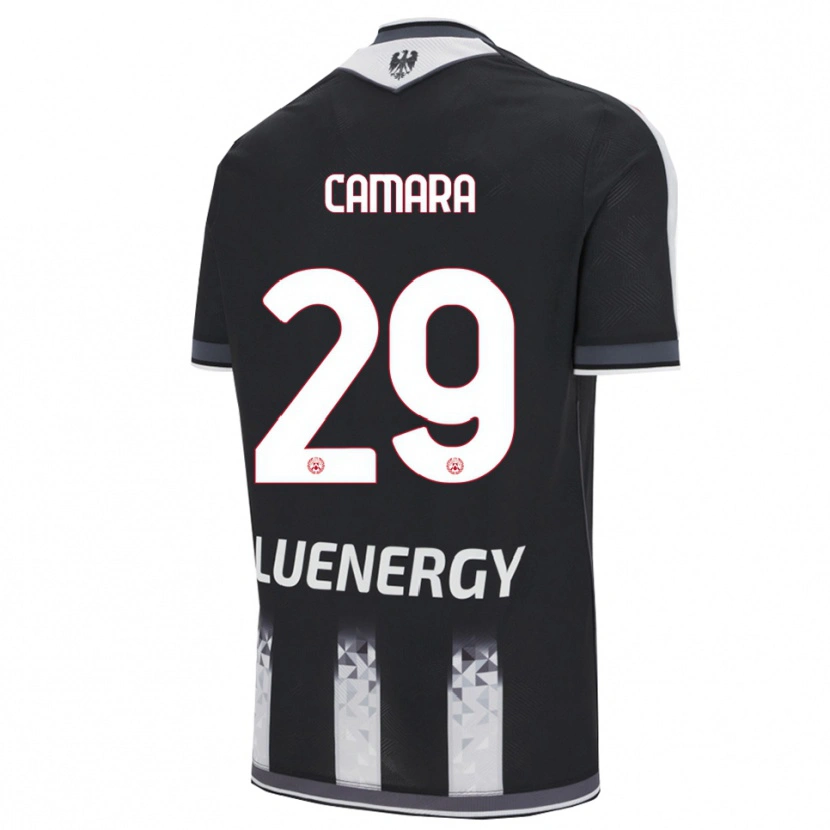 Danxen Dětské Abdoulaye Camara #29 Černá Bílá Domů Hráčské Dresy 2025/26 Dres