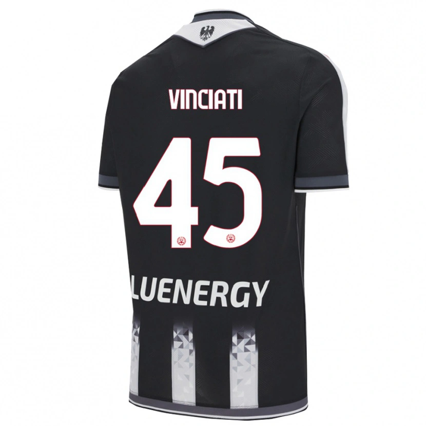 Danxen Dětské Giulio Vinciati #45 Černá Bílá Domů Hráčské Dresy 2025/26 Dres