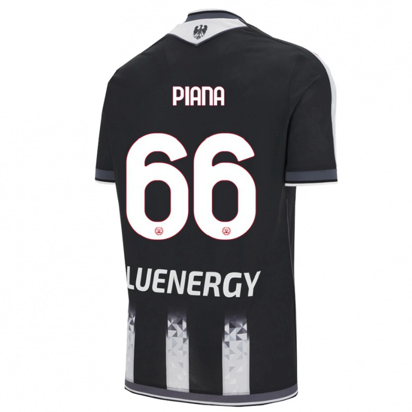 Danxen Dětské Edoardo Piana #66 Černá Bílá Domů Hráčské Dresy 2025/26 Dres