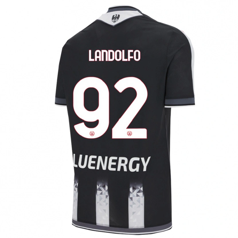 Danxen Dětské Tommaso Landolfo #92 Černá Bílá Domů Hráčské Dresy 2025/26 Dres
