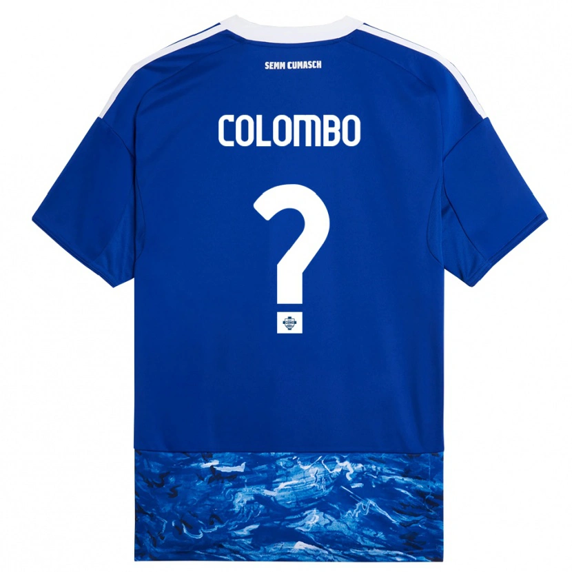 Danxen Dětské Federico Colombo #0 Modrá Bílá Domů Hráčské Dresy 2025/26 Dres