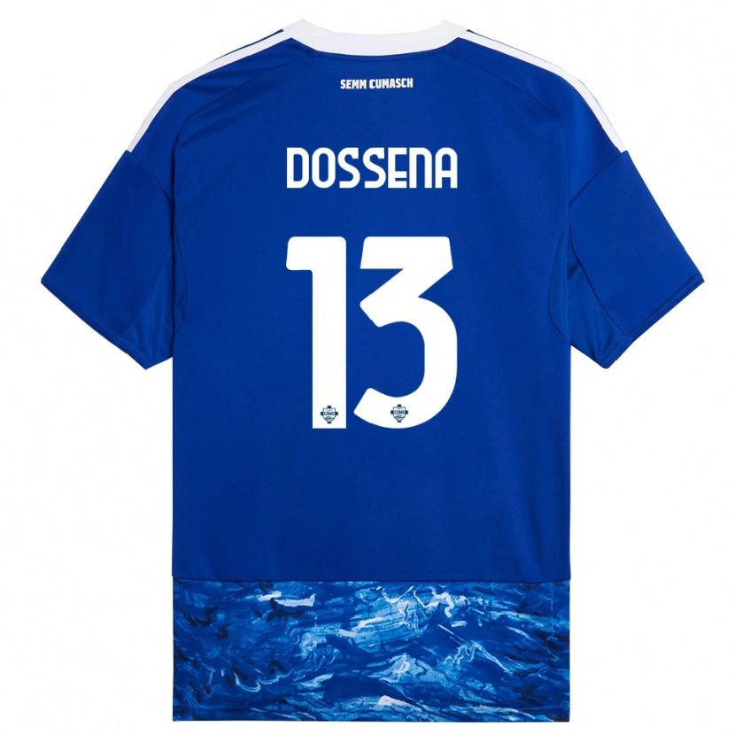 Danxen Dětské Alberto Dossena #13 Modrá Bílá Domů Hráčské Dresy 2025/26 Dres