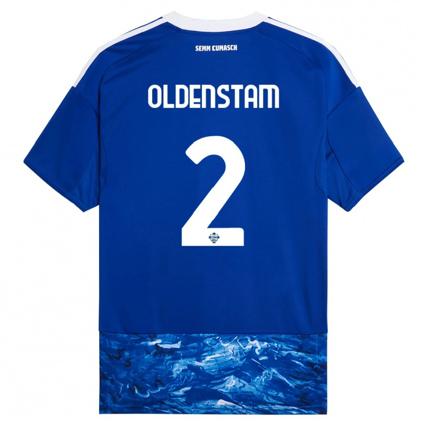 Danxen Dětské Lyfe Oldenstam #2 Modrá Bílá Domů Hráčské Dresy 2025/26 Dres