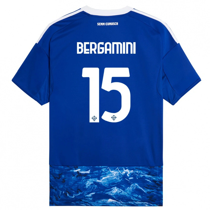 Danxen Dětské Mattia Bergamini #15 Modrá Bílá Domů Hráčské Dresy 2025/26 Dres