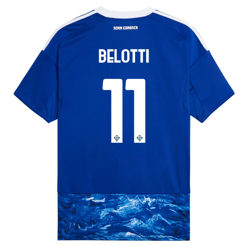Danxen Dětské Andrea Belotti #11 Modrá Bílá Domů Hráčské Dresy 2025/26 Dres