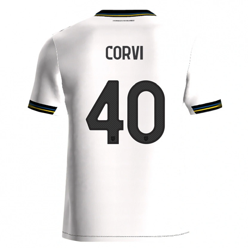 Danxen Dětské Edoardo Corvi #40 Bílá Černá Domů Hráčské Dresy 2025/26 Dres