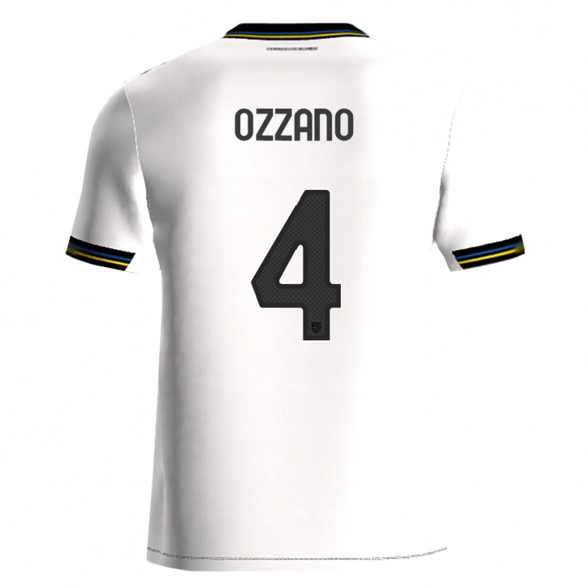 Danxen Dětské Roberto Ozzano #4 Bílá Černá Domů Hráčské Dresy 2025/26 Dres
