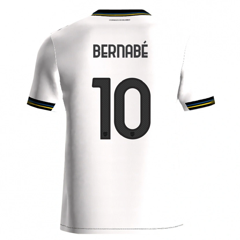 Danxen Dětské Adrián Bernabé #10 Bílá Černá Domů Hráčské Dresy 2025/26 Dres