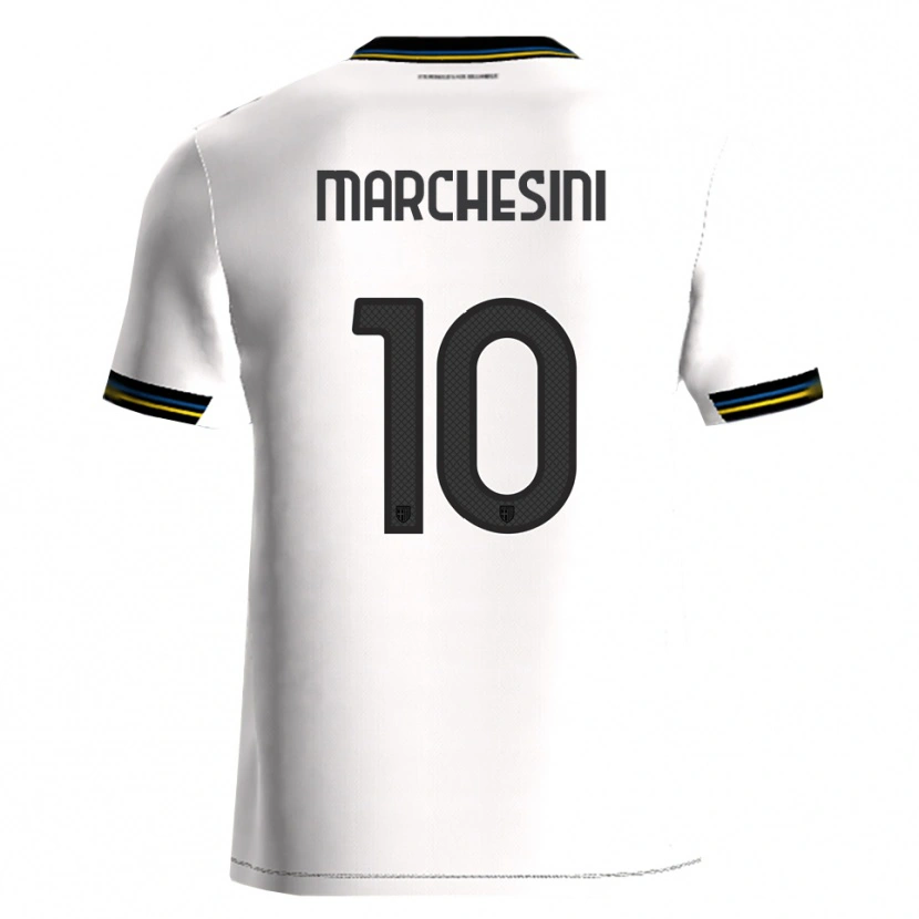 Danxen Dětské Cosimo Marchesini #10 Bílá Černá Domů Hráčské Dresy 2025/26 Dres