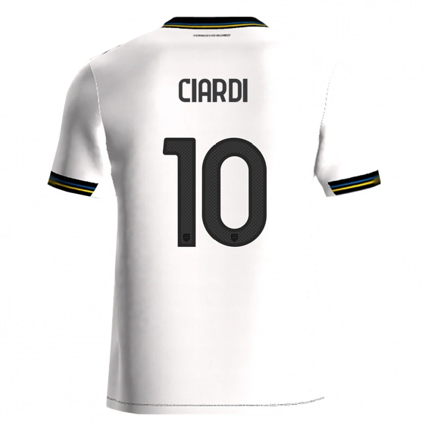 Danxen Dětské Alessandro Ciardi #10 Bílá Černá Domů Hráčské Dresy 2025/26 Dres