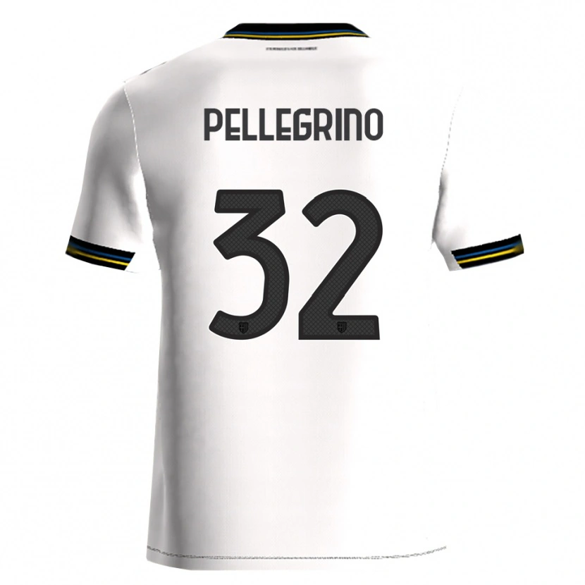 Danxen Dětské Mateo Pellegrino #32 Bílá Černá Domů Hráčské Dresy 2025/26 Dres
