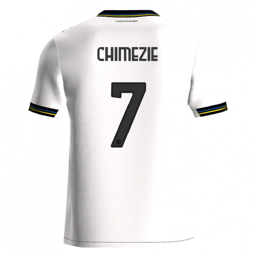 Danxen Dětské Giorgio Chimezie #7 Bílá Černá Domů Hráčské Dresy 2025/26 Dres